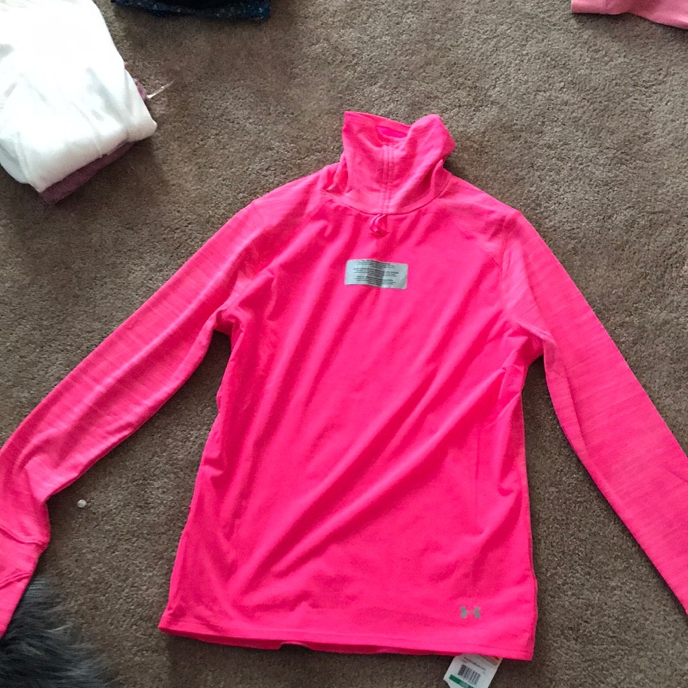 Pink Under Armor long Sleeve  Running shirt